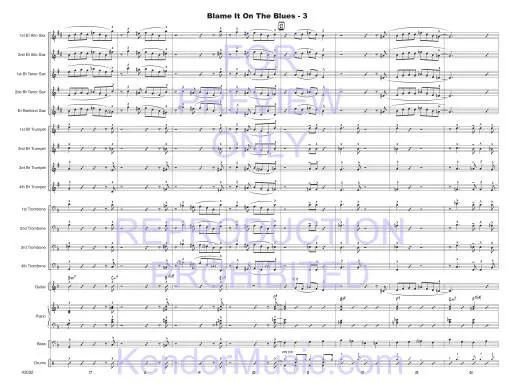 Blame It On The Blues - Beach - Jazz Ensemble - Gr. Medium Easy