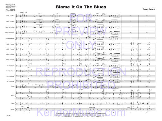 Blame It On The Blues - Beach - Jazz Ensemble - Gr. Medium Easy