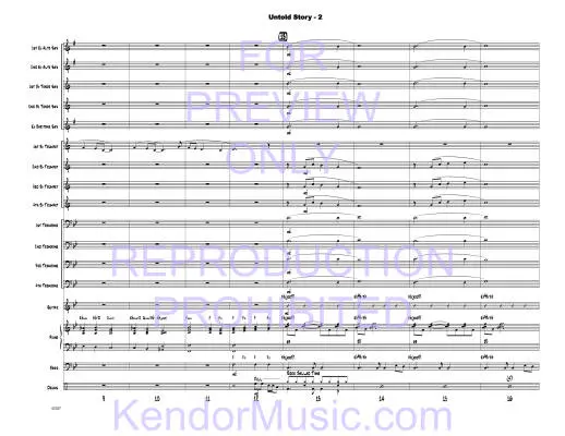 Untold Story - Beach/Shutack - Jazz Ensemble - Gr. Easy