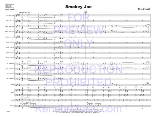 Smokey Joe - Zvacek - Jazz Ensemble - Gr. Medium