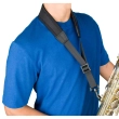 24 Inch Less-Stress Saxophone Neck Strap - Black