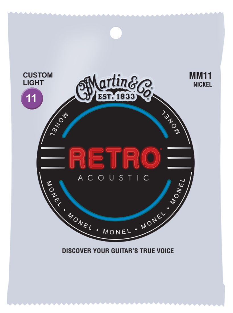 MM11 Retro Acoustic Guitar Strings - Custom Light 11-52