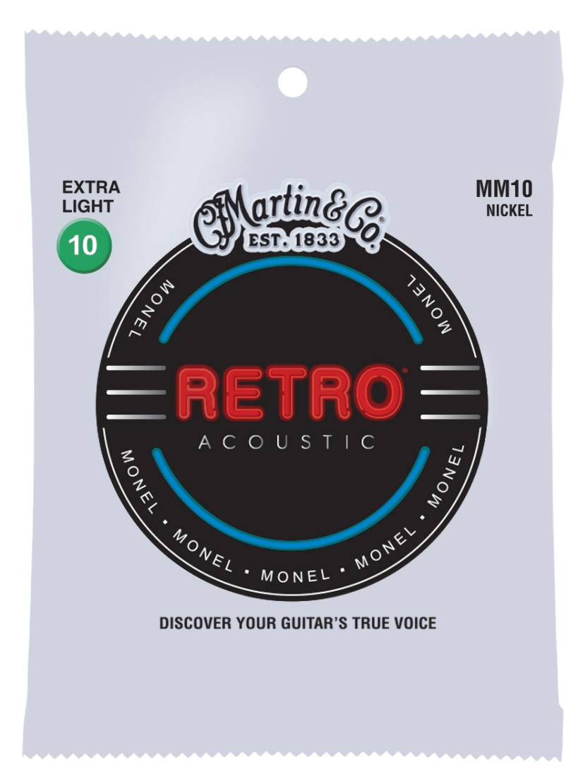 MM10 Retro Acoustic Guitar Strings - Extra Light 10-47