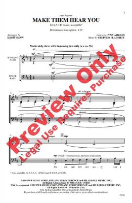 Make Them Hear You  (from Ragtime) - Ahrens/Flaherty/Shaw - SATB
