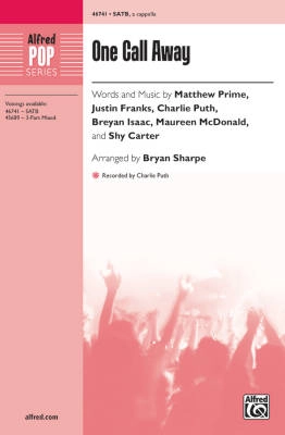 Alfred Publishing - One Call Away - Puth/Sharpe - SATB
