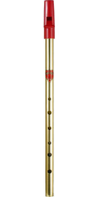 Penny Whistle - Key Of \'D\' - Brass/Lacquer
