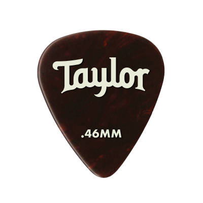 Taylor Guitars - Celluloid 351 Picks, Tortoise Shell, 0.46mm,  12-Pack