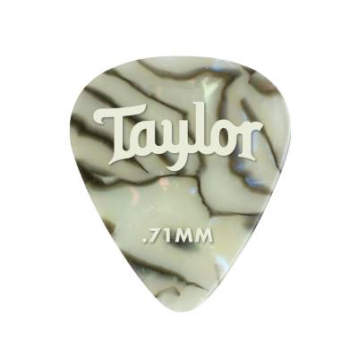 Taylor Guitars - Celluloid 351 Picks, Abalone, 0.71mm, 12-Pack