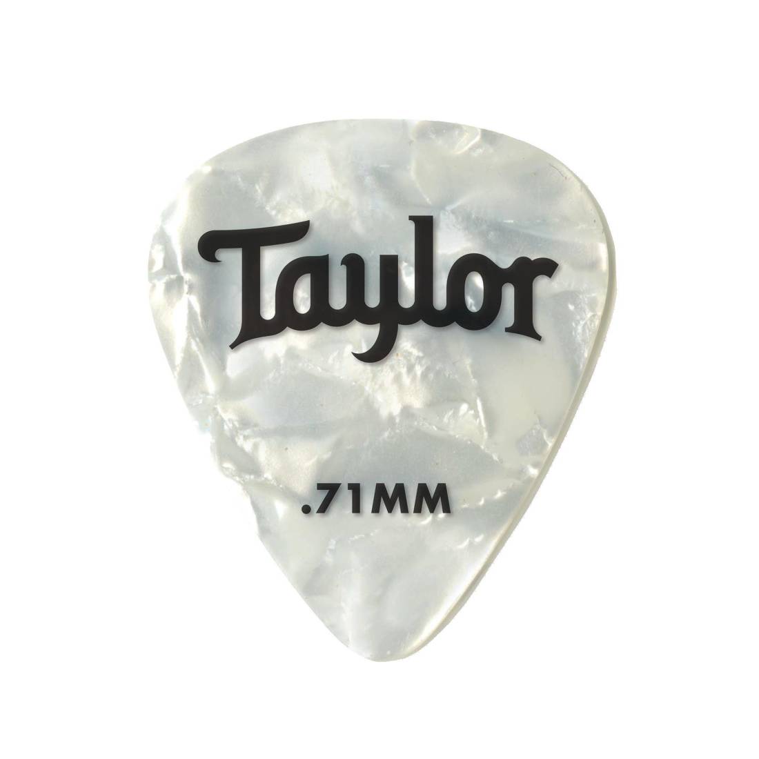 Celluloid 351 Picks, White Pearl, 0.71mm, 12-Pack