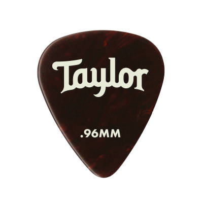 Taylor Guitars - Celluloid 351 Picks, Tortoise Shell, 0.96mm, 12-Pack