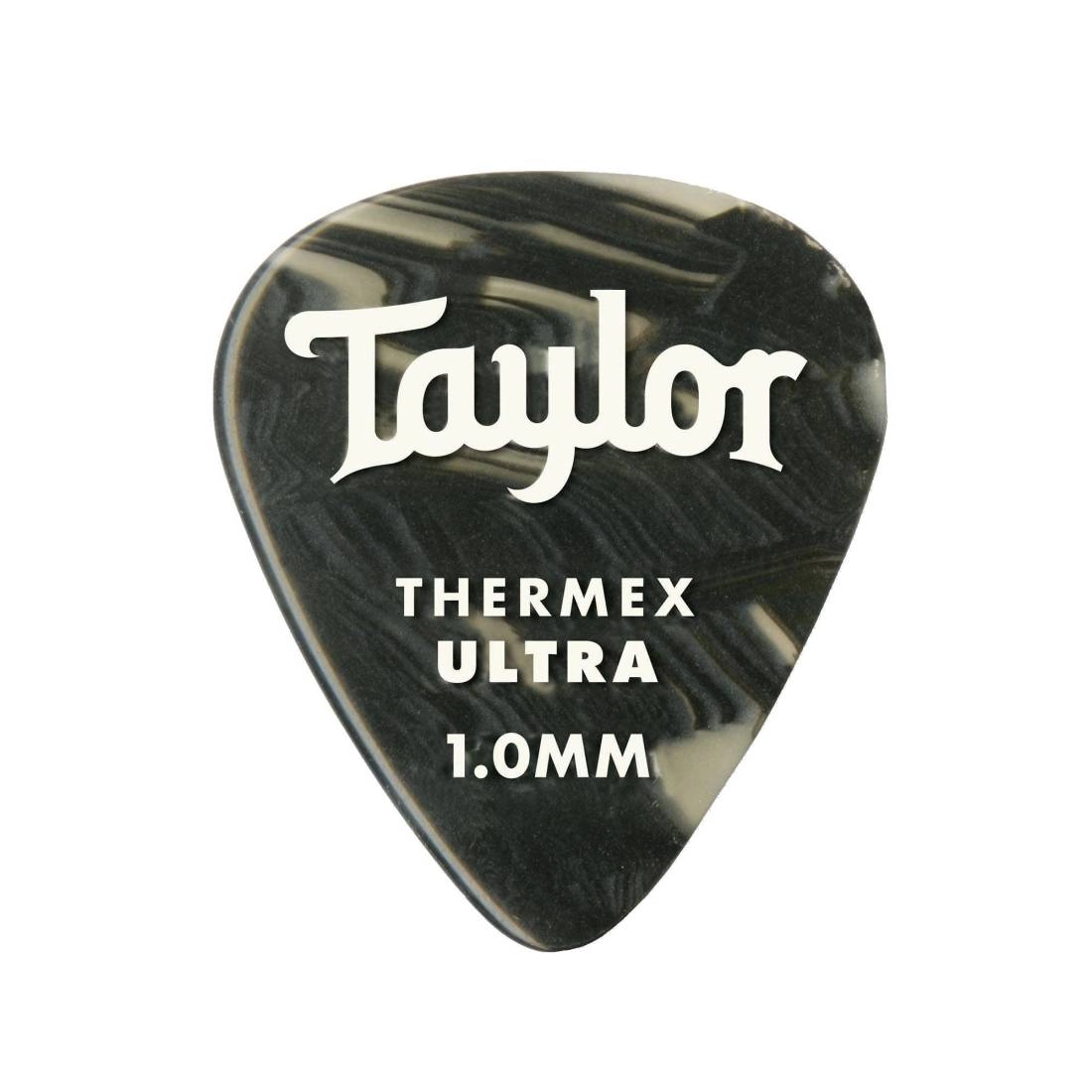 Premium 351 Thermex Ultra Picks, Black Onyx, 1.00mm, 6-Pack