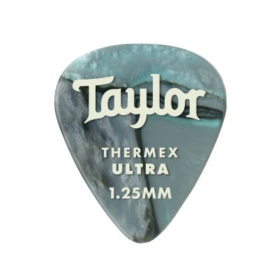 Taylor Guitars - Premium 351 Thermex Ultra Picks, Abalone, 1.25mm, 6-Pack