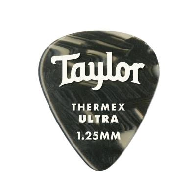 Taylor Guitars - Premium 351 Thermex Ultra Picks, Black Onyx, 1.25mm, 6-Pack