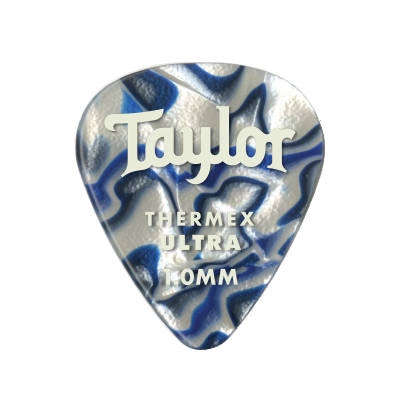 Taylor Guitars - Premium 351 Thermex Ultra Picks, Blue Swirl, 1.00mm, 24-Pack