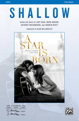 Alfred Publishing - Shallow (from A Star is Born) - Billingsley - 3pt Mixed