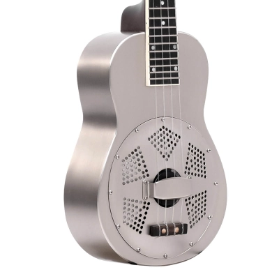 ResoUke Concert-Scale Resonator Ukulele - Brushed Metal