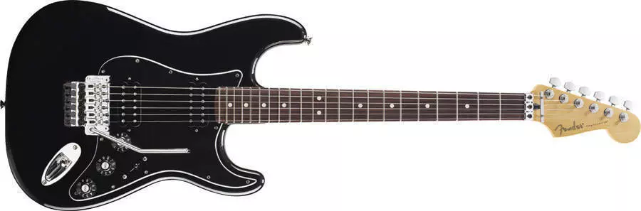 Blacktop Strat HH with Floyd Rose - Black