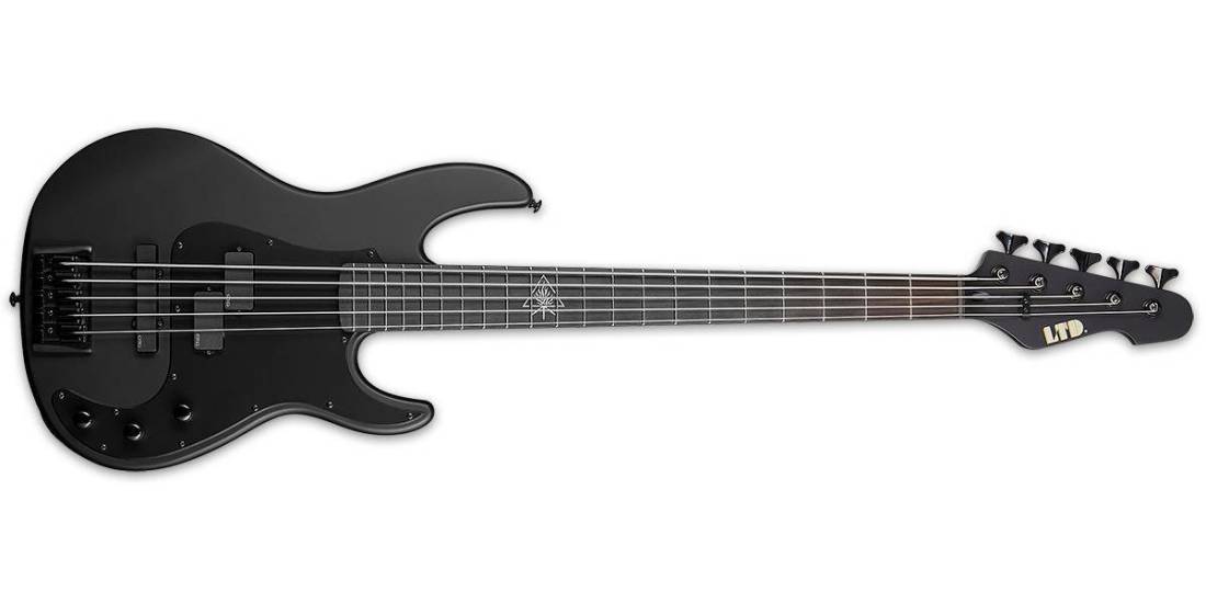 LTD Orion-5 5-String Bass with Case - Black Satin