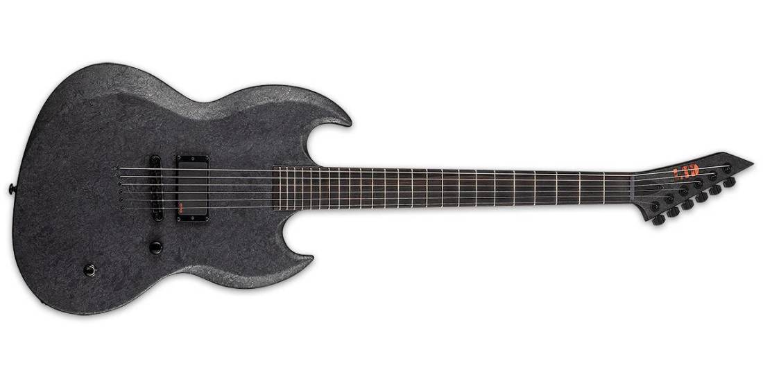 LTD RM-600 Reba Meyers Signature Electric Guitar with Case - Black Marble Satin