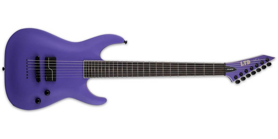 LTD SC-607B1H Stephen Carpenter Signature 7-String Baritone Electric Guitar with Case - Purple Satin