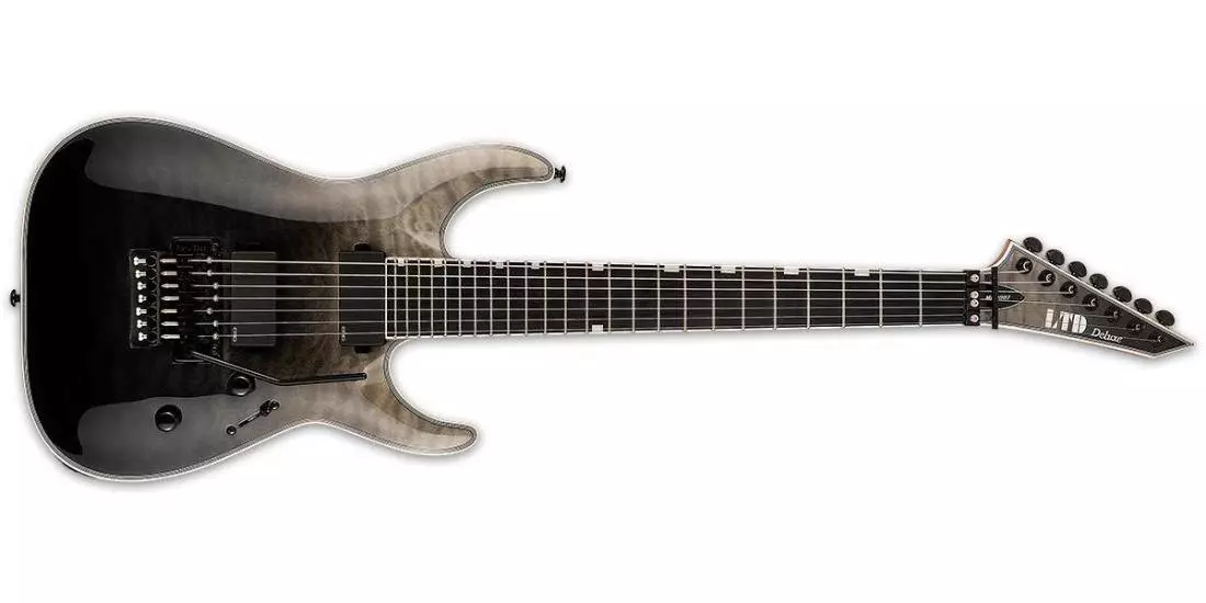 LTD MH-1007 7-String Electric Guitar - Black Fade