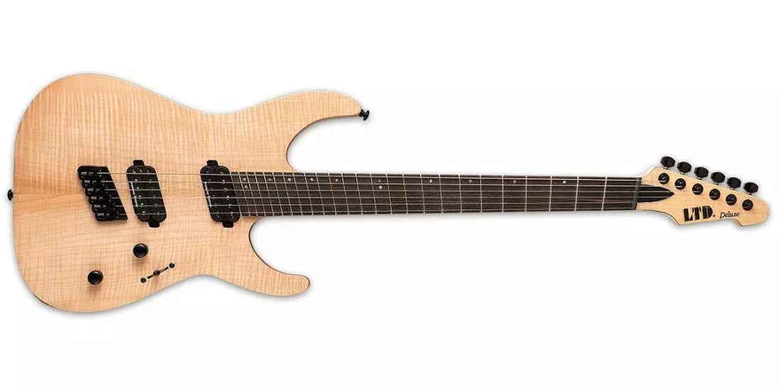 LTD M-1000 Multi-Scale Electric Guitar - Natural Satin