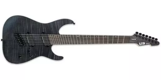 LTD M-1007 Multi-Scale 7-String Electric Guitar - See Thru Black Satin