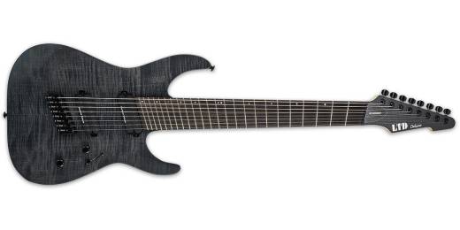 LTD M-1008 Multi-Scale 8-String Electric Guitar - See Thru Black Satin
