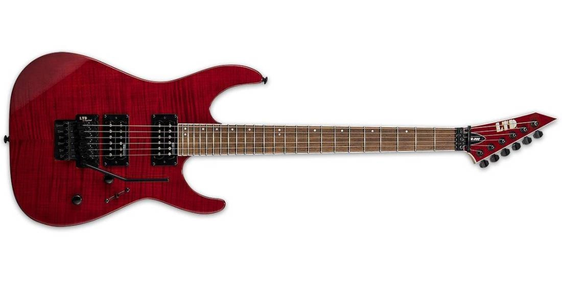 LTD M-200FM Electric Guitar - See Thru Red