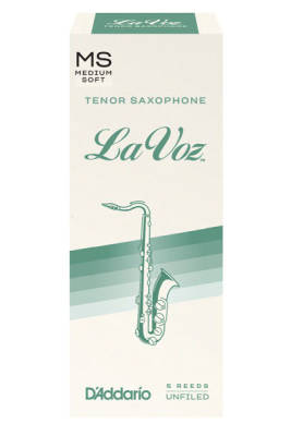La Voz - Anches de saxophone tnor (bote de 5) - Moyenne-souple