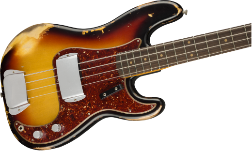 FCS 1960 Precision Bass Heavy Relic w/Rosewood Fingerboard - 3-Tone Sunburst