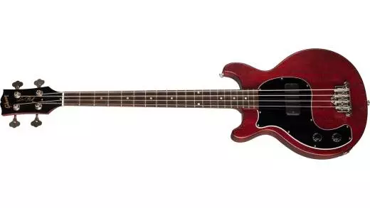 Les Paul Junior Tribute DC Bass - Worn Cherry - Left-Handed w/ Gig Bag