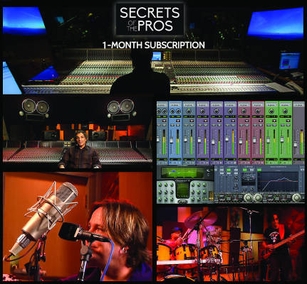Secrets of the Pros - Recording & Mixing Video Training - 1 Month Subscription
