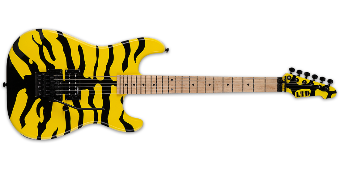 LTD GL-200MT George Lynch Signature Electric Guitar - Yellow Tiger Graphic