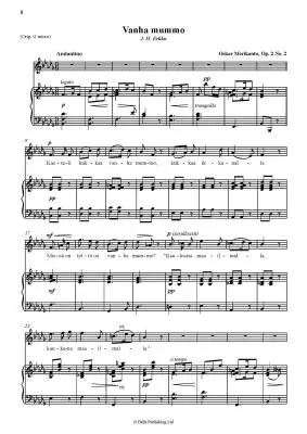 Complete Solo Songs Volume 1 for High Voice and Piano - Merikanto - Book