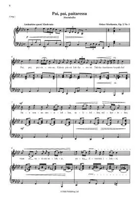 Complete Solo Songs Volume 1 for High Voice and Piano - Merikanto - Book