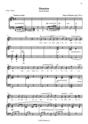 Complete Solo Songs Volume 1 for High Voice and Piano - Merikanto - Book