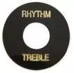 Gibson - Rhythm\/Treble Switch Washer - Black\/Gold