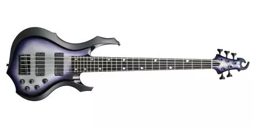 E-II DY5 Doris Yeh Signature 5-String Bass with Case - Purple Silver Sunburst