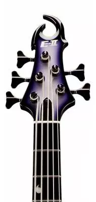 E-II DY5 Doris Yeh Signature 5-String Bass with Case - Purple Silver Sunburst