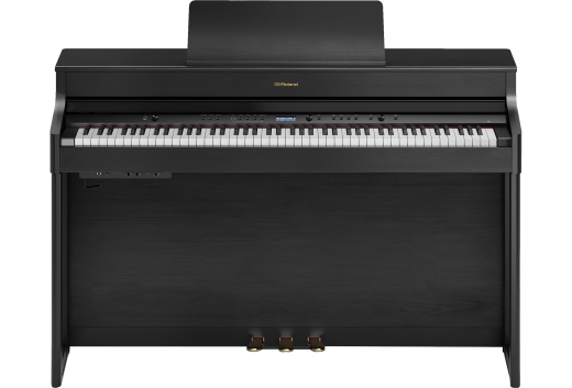 Roland - HP702 Digital Piano with Stand and Bench - Charcoal Black