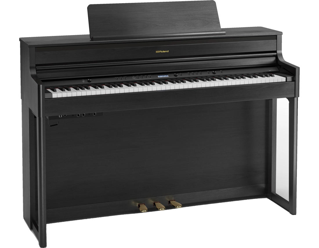 HP704 Digital Piano with Stand and Bench - Charcoal Black