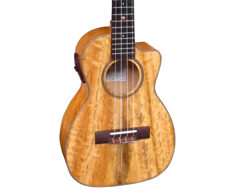 Arch Back Tenor Ukulele w/Cutaway, Solid Mango Top