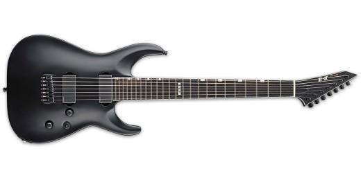 ESP Guitars - E-II Horizon NT-7B Hipshot 7-String Baritone Electric - Black Satin