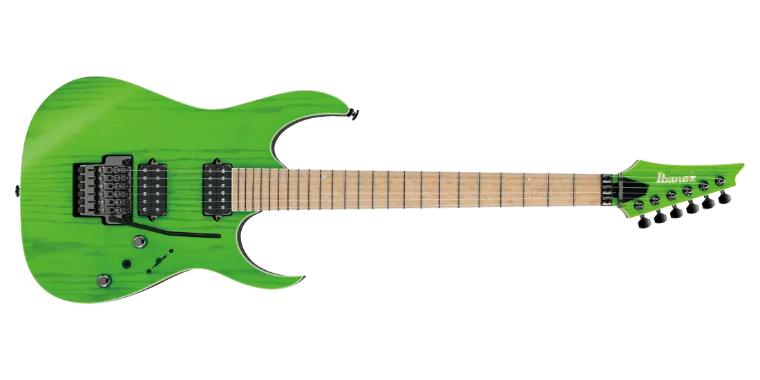 Guitare électrique RGR5220M Prestige Series - Transparent Flourescent Green