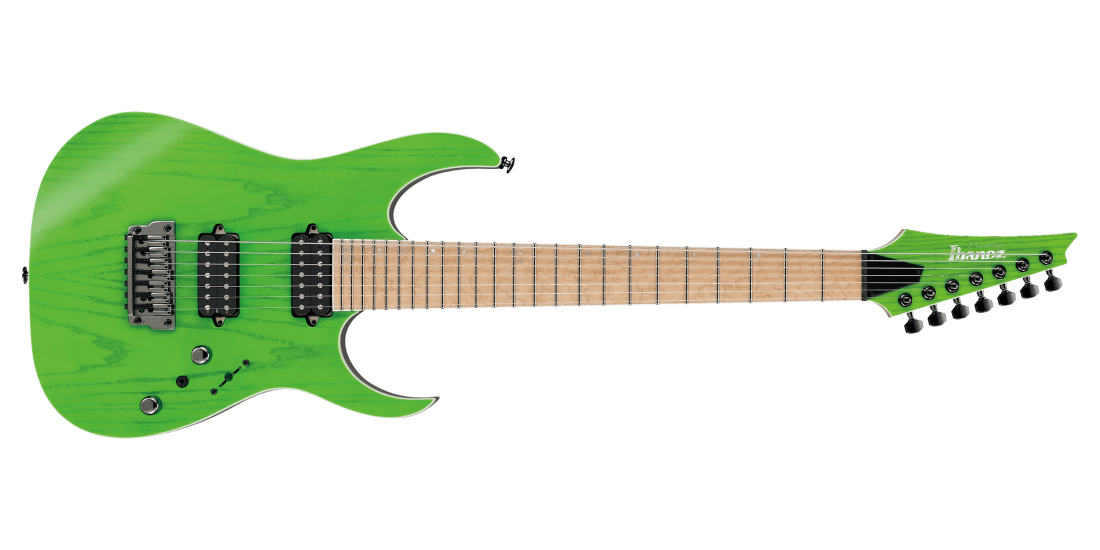 RGR5227MFX Prestige Series 7-String Electric Guitar - Transparent  Fluorescent Green