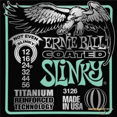 Ernie Ball - Coated Electric Titanium Not Even Slinky - 12-56