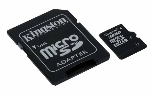 Kingston - 32GB Micro SDHC w/SD Adapter