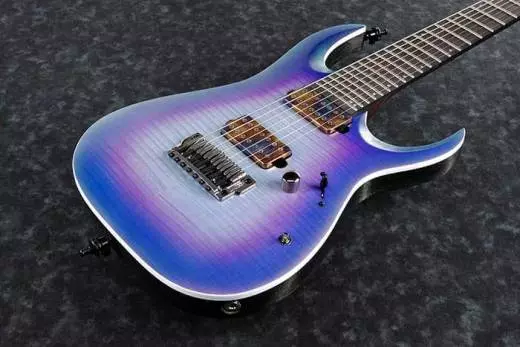 Guitare électrique 7 cordes RGA71AL Axion Label - Indigo Aurora Burst Flat