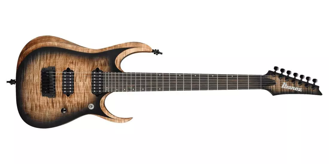 RGD71AL Axion Label 7-String Electric Guitar - Antique Brown Stained Burst